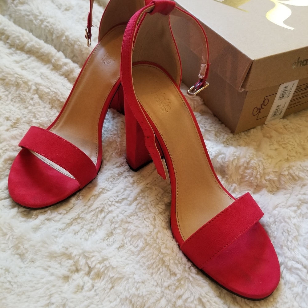 Red Strappy Heels
